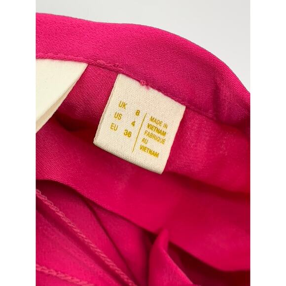 MAEVE By Anthropologie Women's Pink Side-Button Belted High-Rise Shorts SZ 4 - Picture 9 of 10